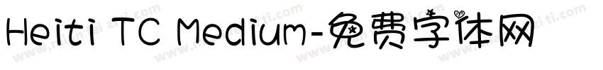 Heiti TC Medium字体转换